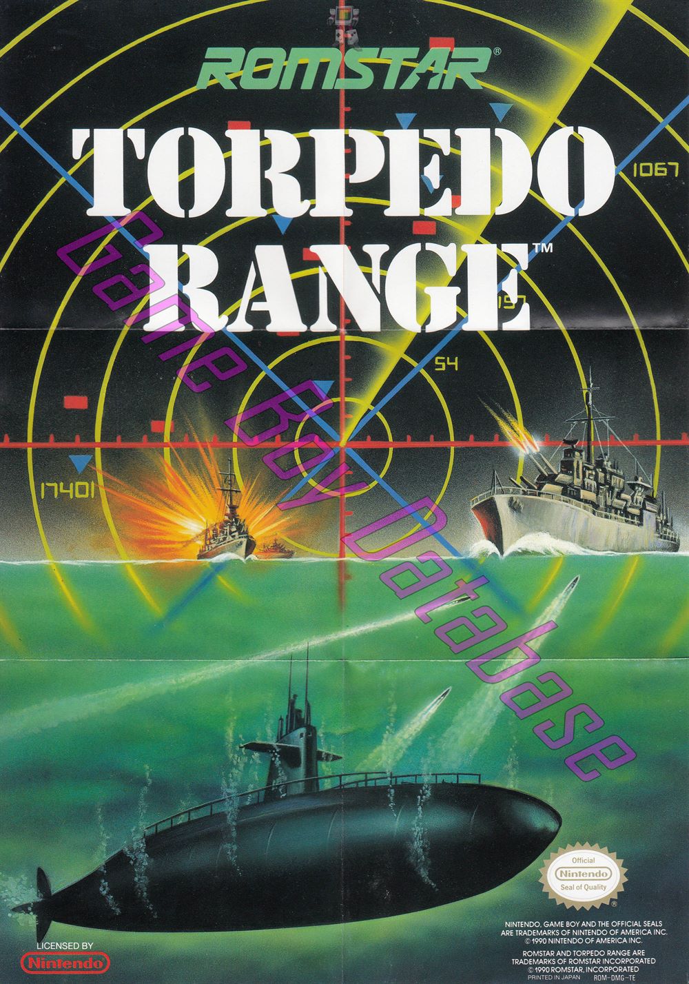 Torpedo Range USA Back of the box