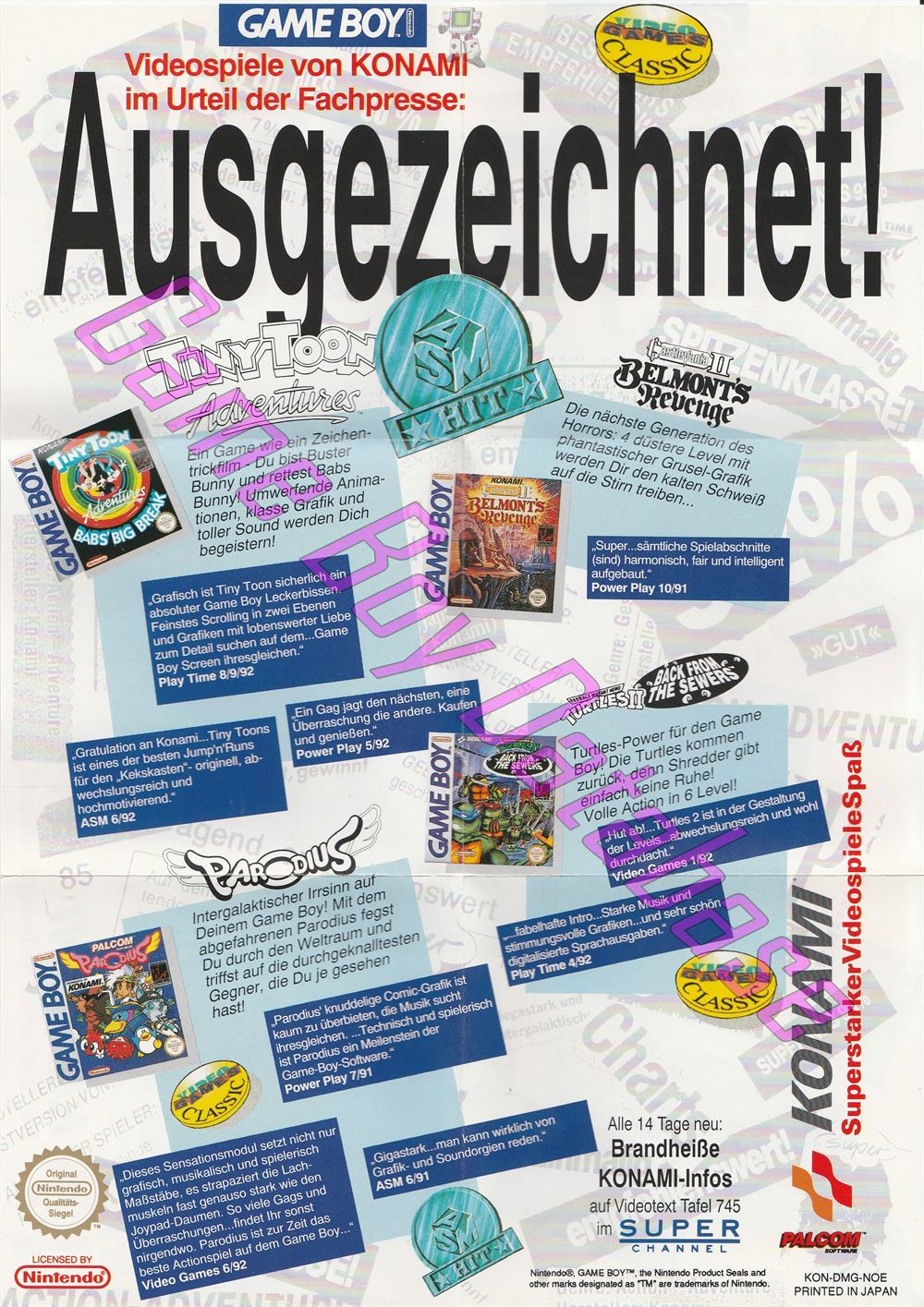 Konami Golf NOE Other documents