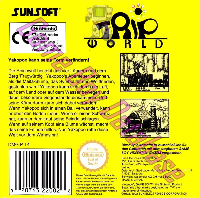 Trip World FRG (30208) - Informations - Game Boy Database