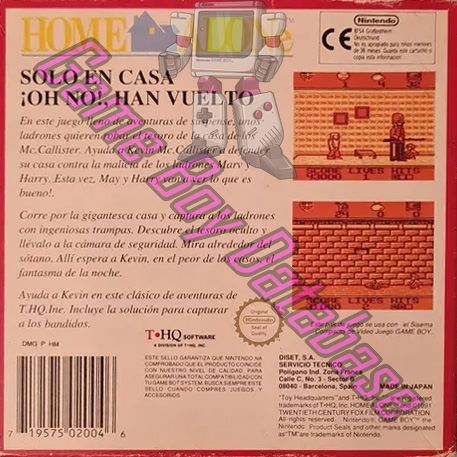 Home Alone ESP Back of the box