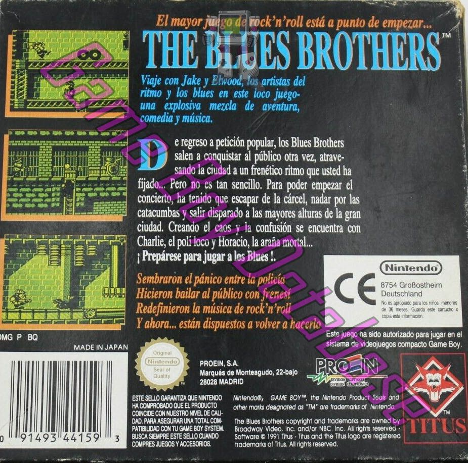 Blues Brothers (the) ESP Back of the box
