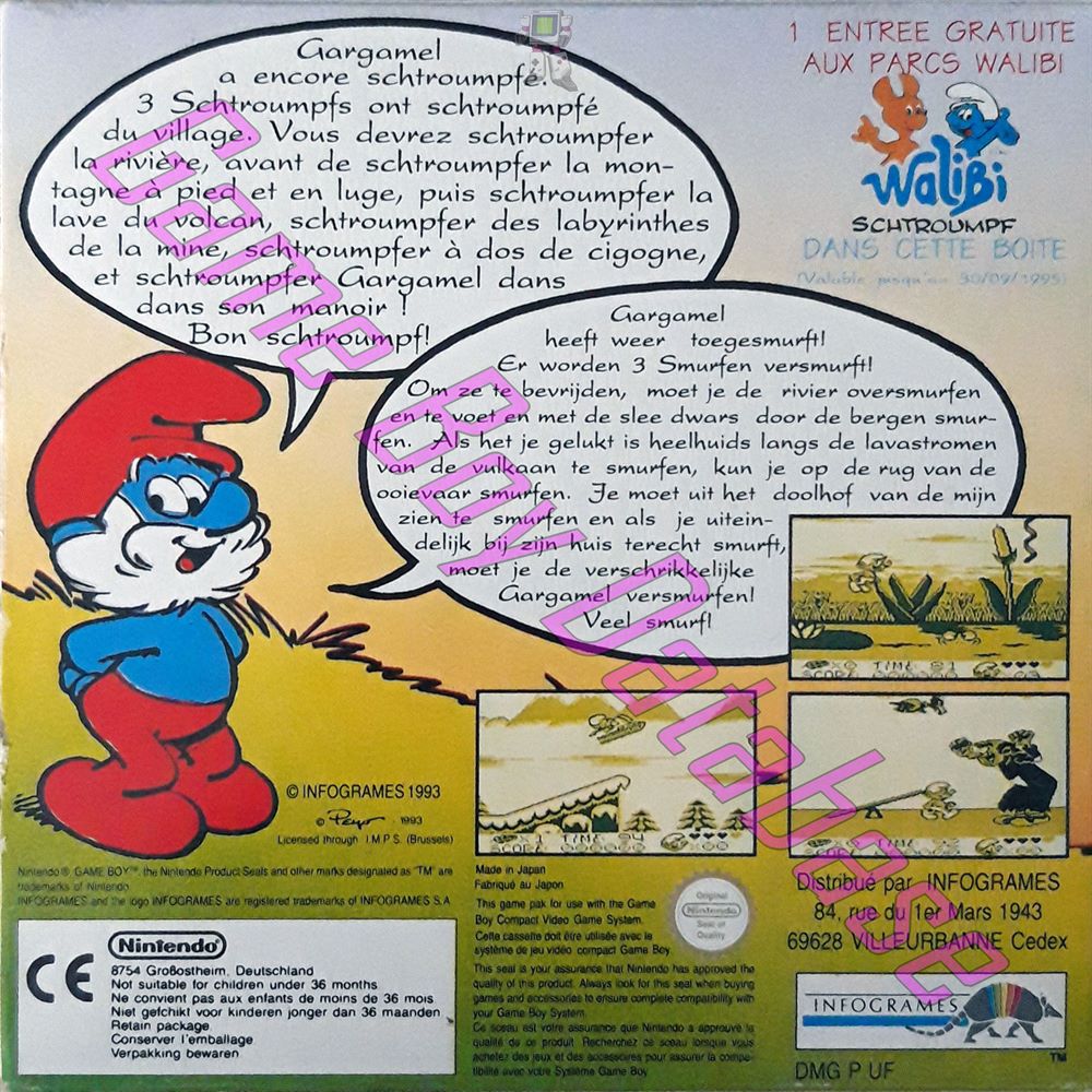Schtroumpfs (les) FAH-2 Back of the box
