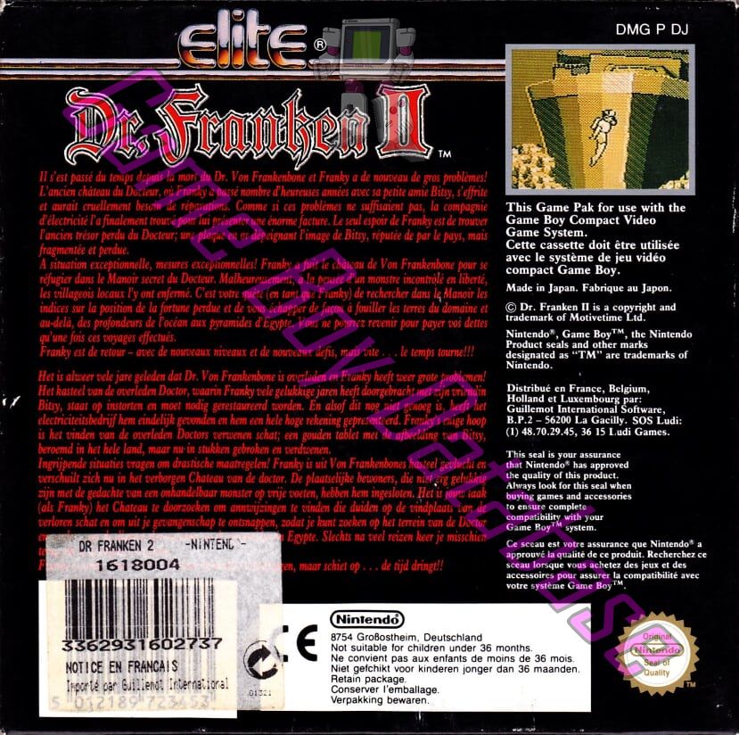Dr. Franken II FAH Back of the box