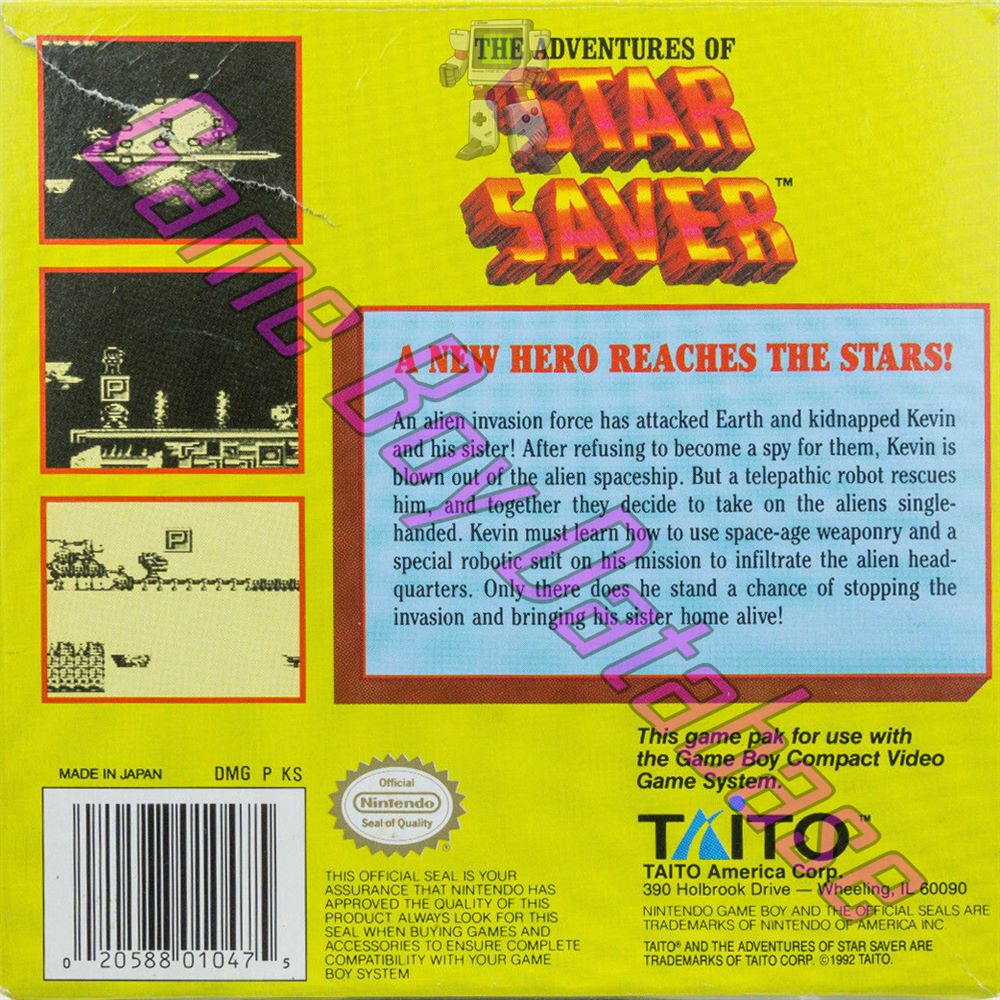 Star Saver (the Adventures of) USA (20131) - Informations