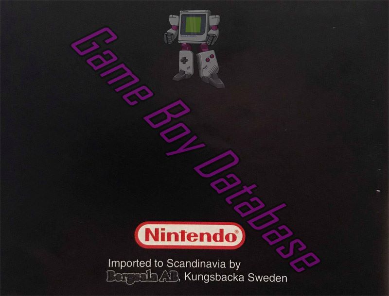 Kirby's Block Ball SCN Back of the booklet