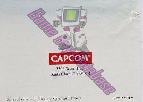 Mega Man III USA Back of the booklet
