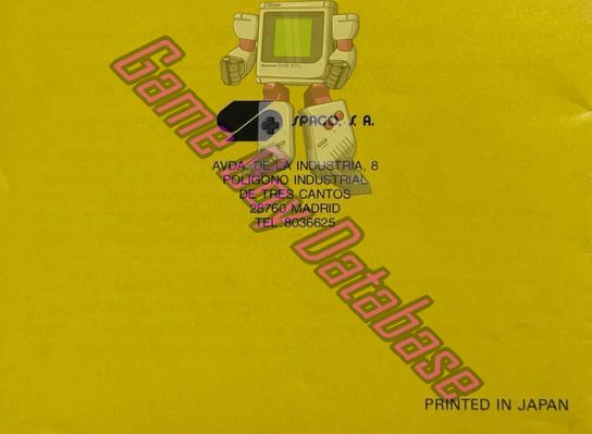 World Beach Volley ESP Back of the booklet