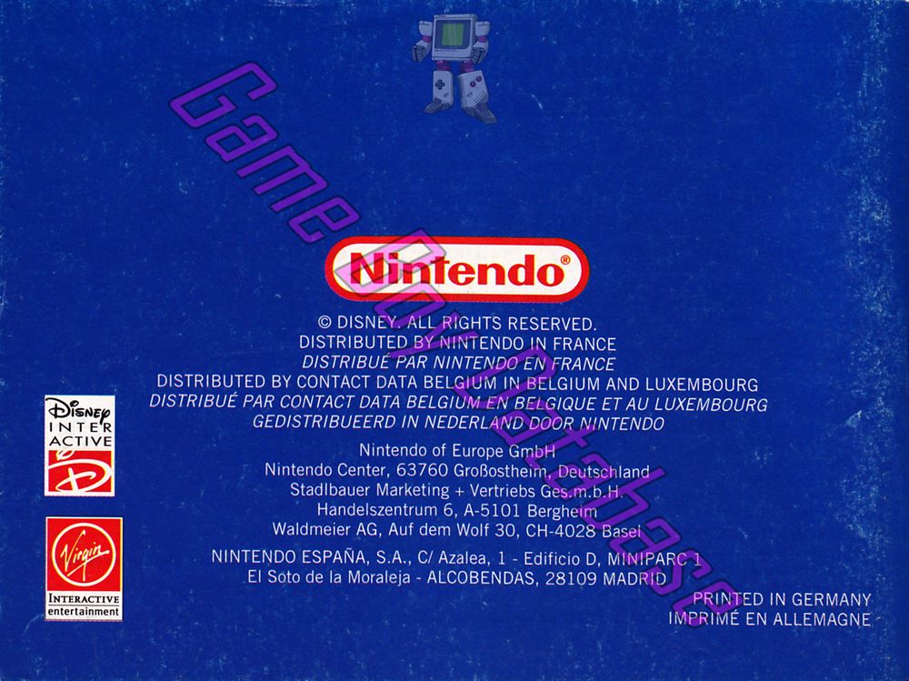 Aladdin (Disney's) NFAH Back of the booklet