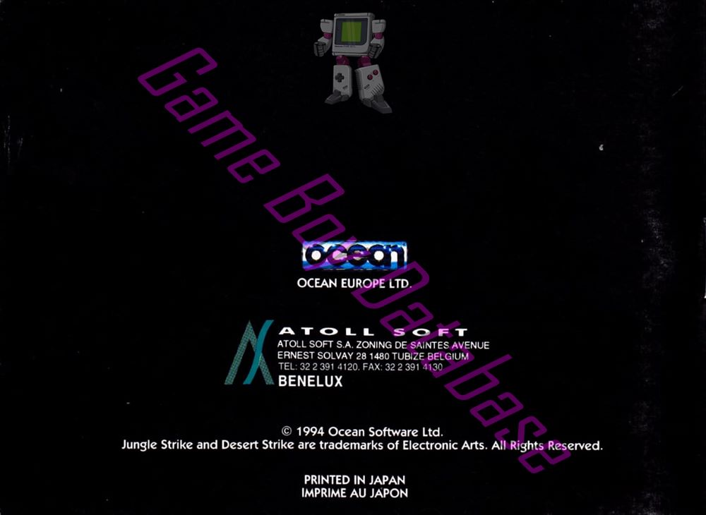 Back of the booklet