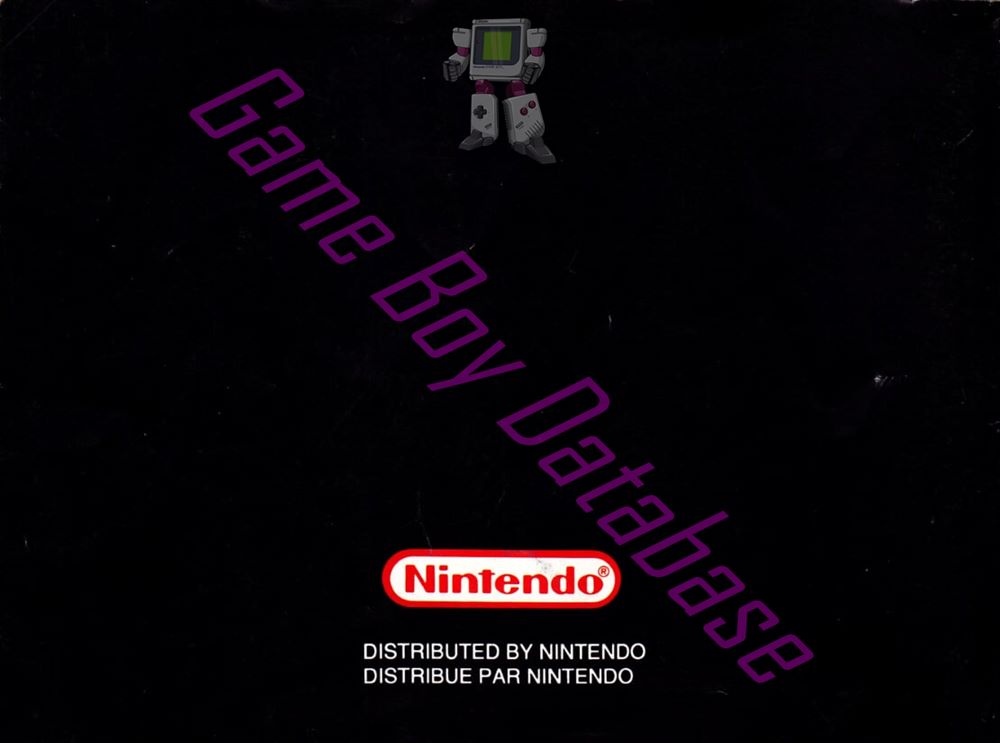 Super Mario Land (Nintendo Classics version) FAH Back of the booklet