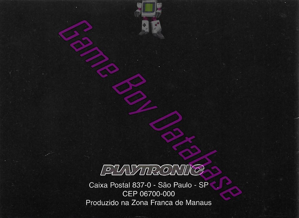 Mega Man IV  BRA Back of the booklet