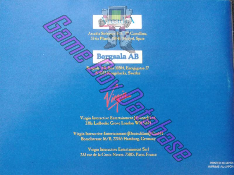Back of the booklet