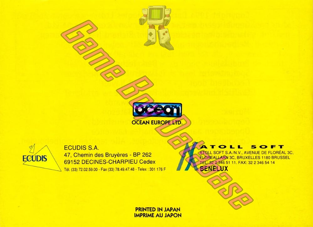 Alien Olympics: 2044AD FAH Back of the booklet