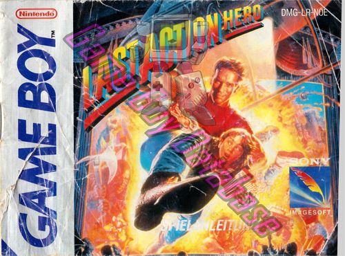 Last Action Hero NOE Front of the booklet