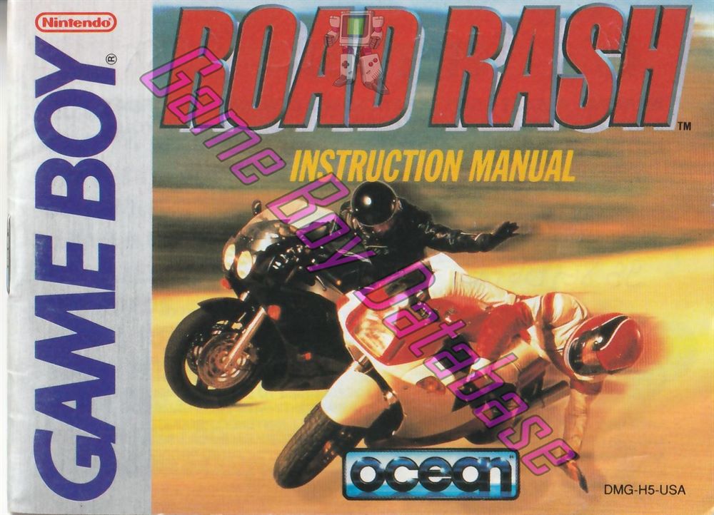 Road Rash USA Front of the booklet