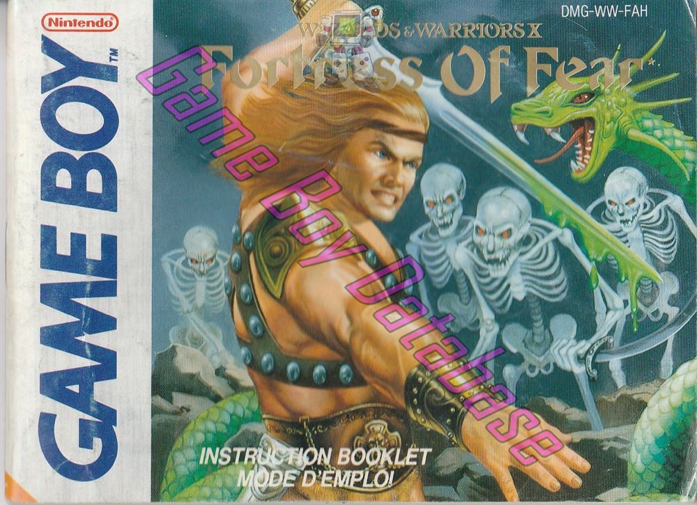 Fortress of Fear (Wizards & Warriors X) FAH Front of the booklet