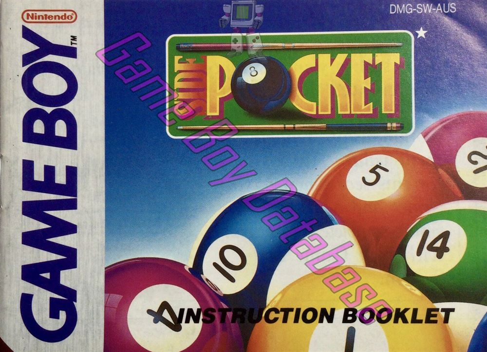 Side Pocket AUS Front of the booklet