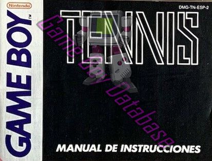 Tennis ESP-2 Front of the booklet