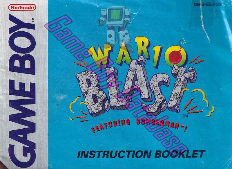 Wario Blast Featuring Bomberman! AUS-1 Front of the booklet