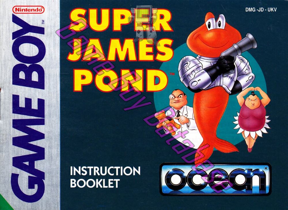 Super James Pond UKV-1 Front of the booklet