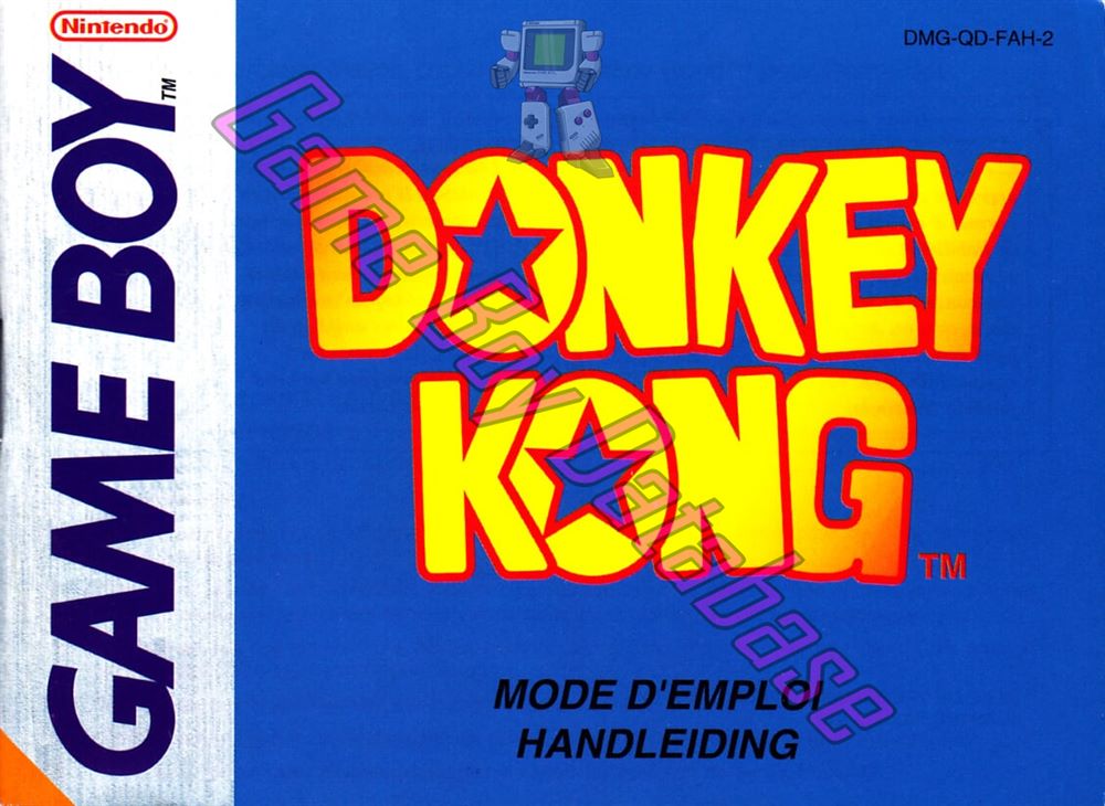 Donkey Kong (Nintendo Classics version) FAH Front of the booklet
