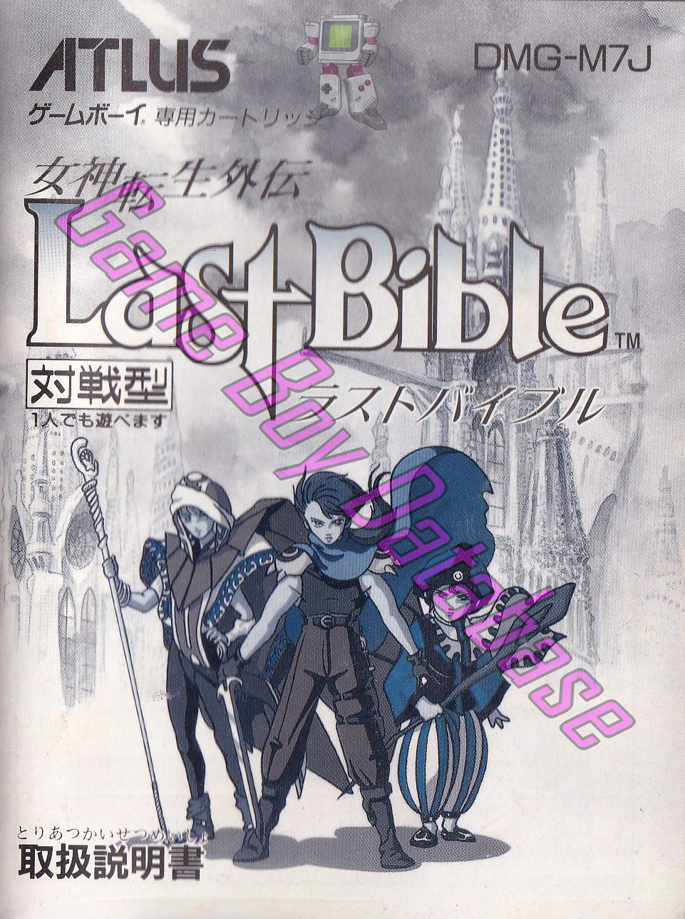 Last Bible (Megami Tensei Gaiden) JPN Front of the booklet