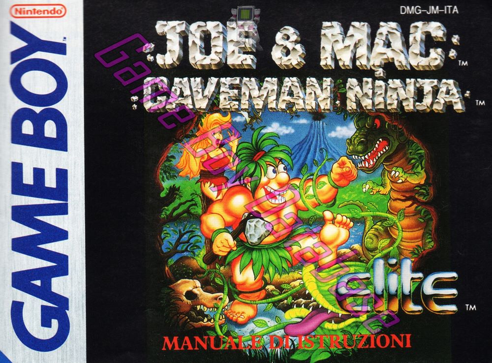 Joe & Mac Caveman Ninja ITA Front of the booklet