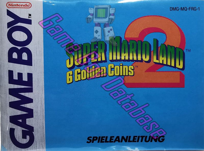 Super Mario Land 2: 6 Golden Coins  FRG-1 Front of the booklet
