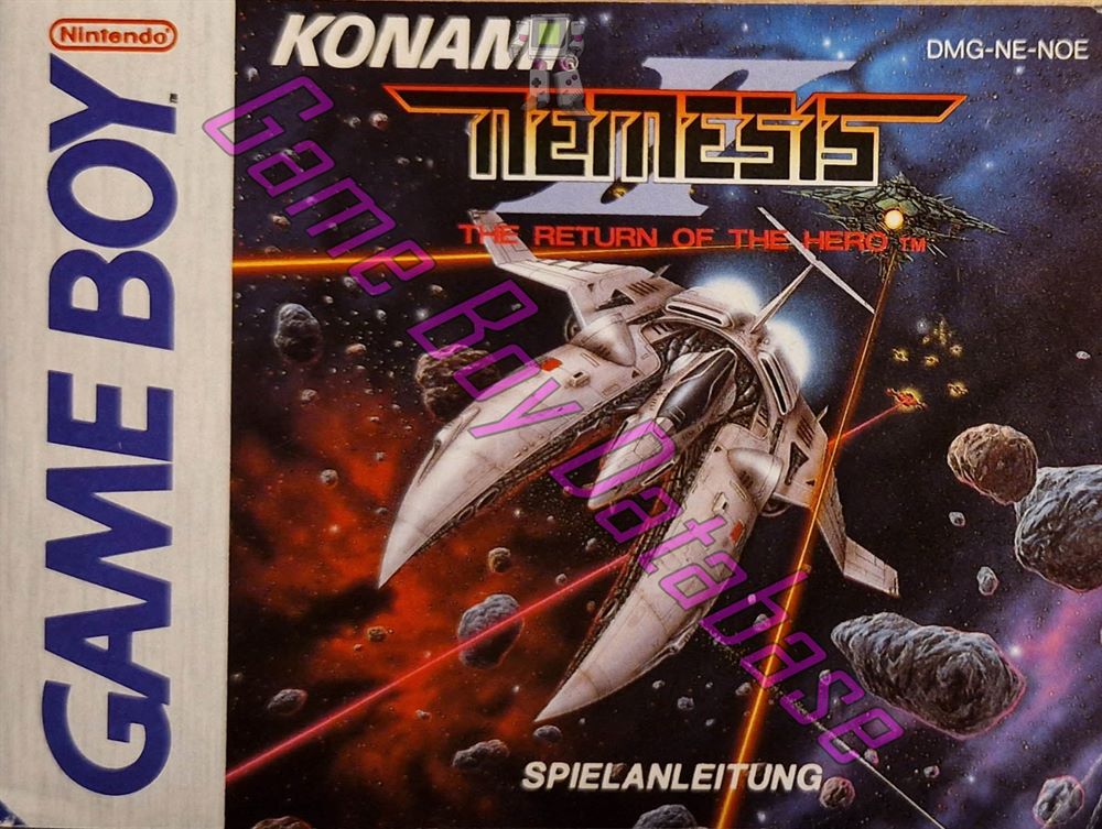 Nemesis II the Return of the Hero NOE Front of the booklet
