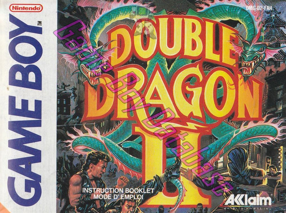 Double Dragon II FAH Front of the booklet