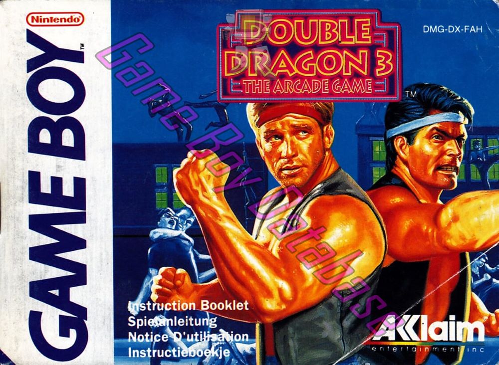 Double Dragon 3 the Arcade Game - Alternative Cover FAH Front of the booklet