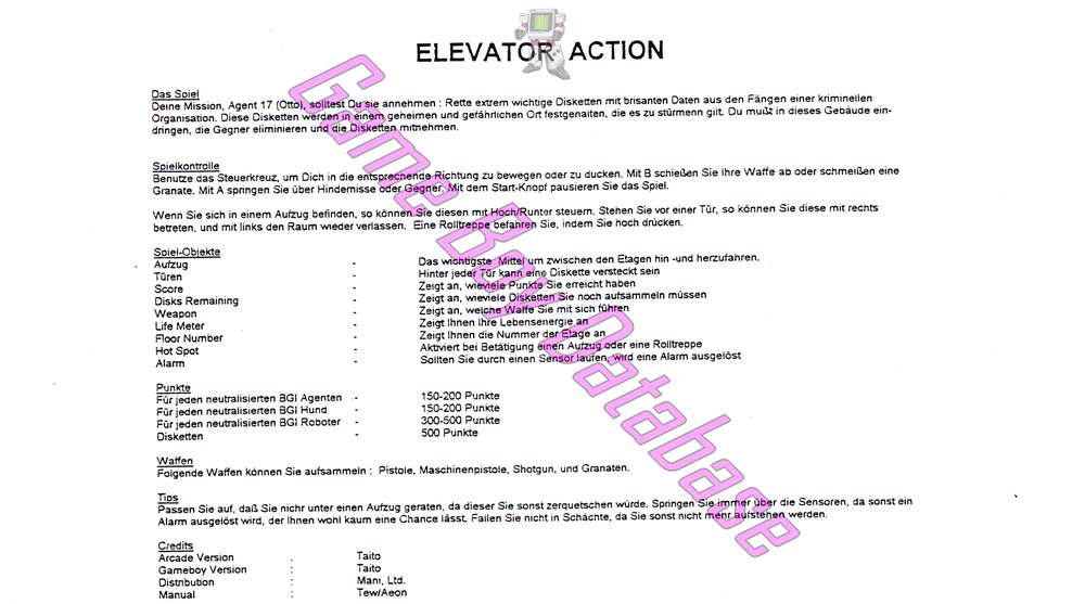 Elevator Action CHN Posters