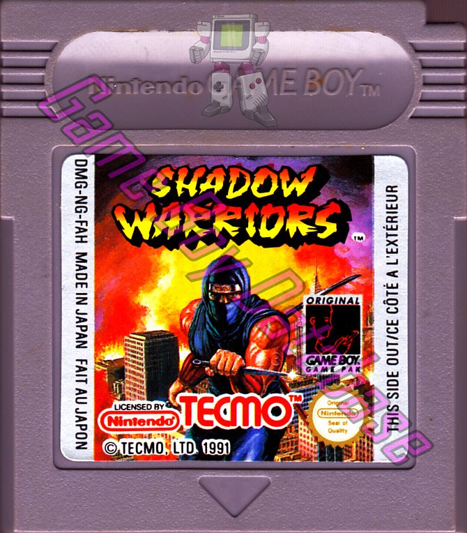 Shadow Warriors Ninja gaiden FAH Cartridge