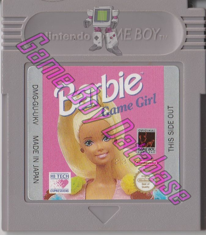 Barbie Game Girl UKV Cartridge