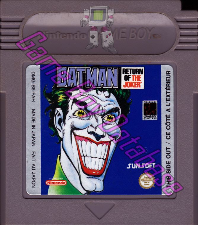 Batman Return of the Joker FAH Cartridge