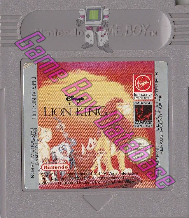 Le roi Lion (Disney) NFRA Cartridge