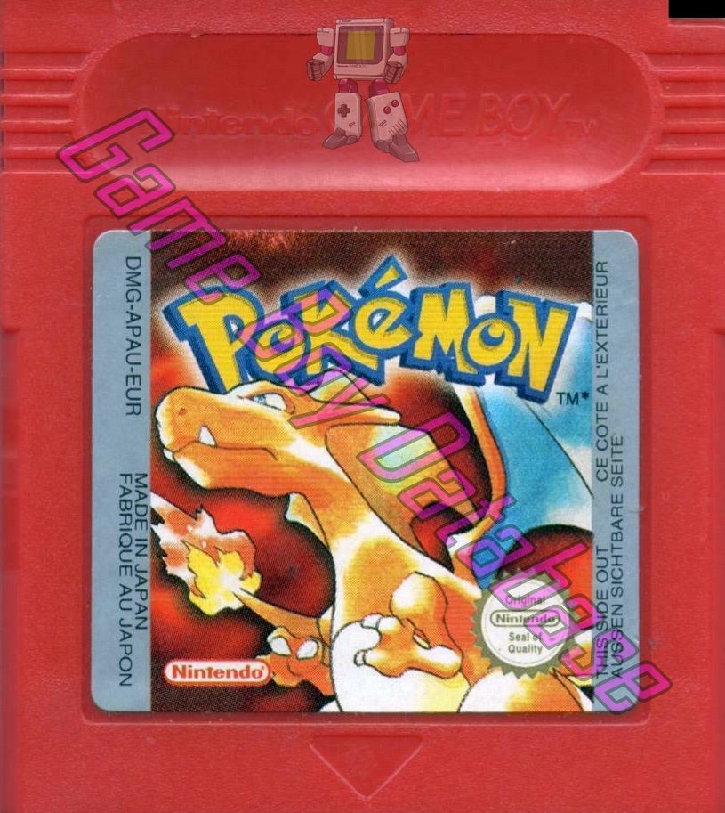 Pokemon Red version NHAU-2 Cartridge