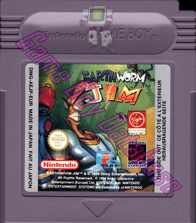 Earthworm Jim EUR Cartridge