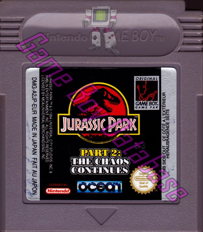 Jurassic Park Part 2: the Chaos Continues EUR Cartridge