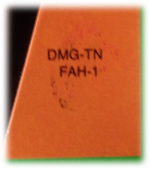 Tennis FAH-1 Inner flap of the box