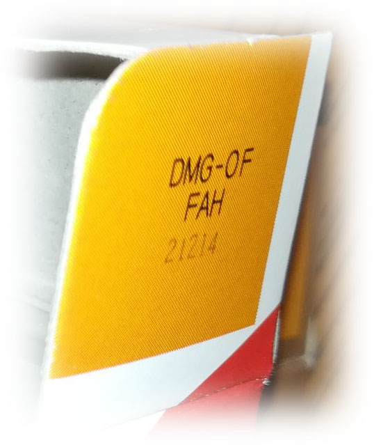 Tip Off FAH Inner flap of the box