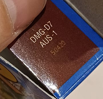 Duck Tales 2 (Disney's) AUS-1 Inner flap of the box