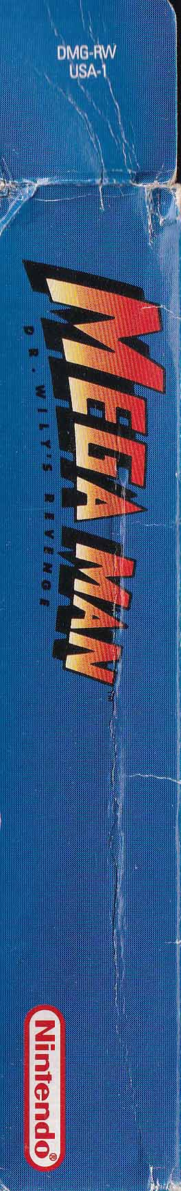 Mega Man Dr. Wily's Revenge USA-1 Box left site