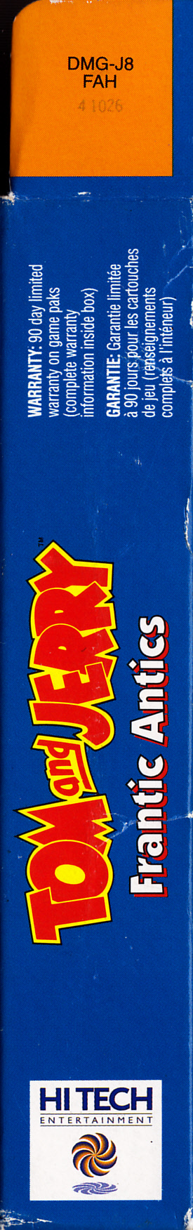 Tom & Jerry Frantic Antics FAH Box right side