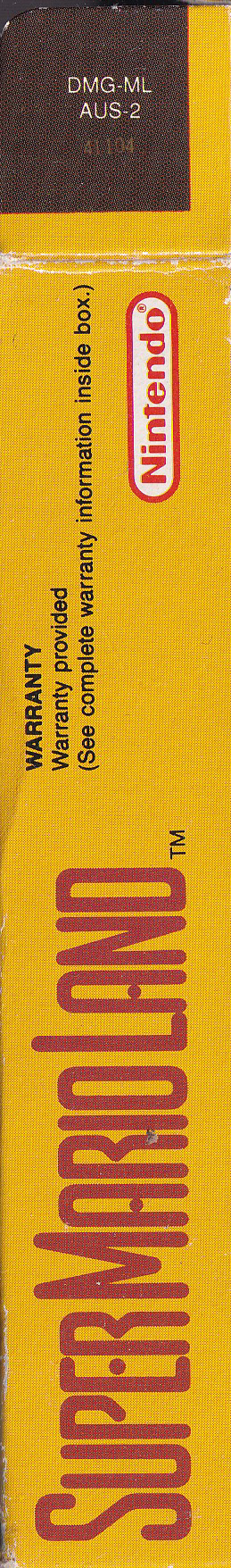 Super Mario Land AUS-2 Box right side