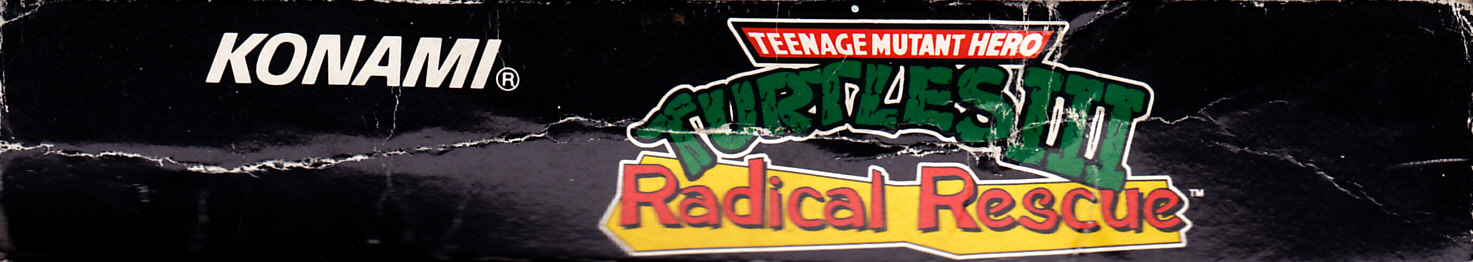 Teenage Mutant Hero Turtles III Radical Rescue UKV Box top
