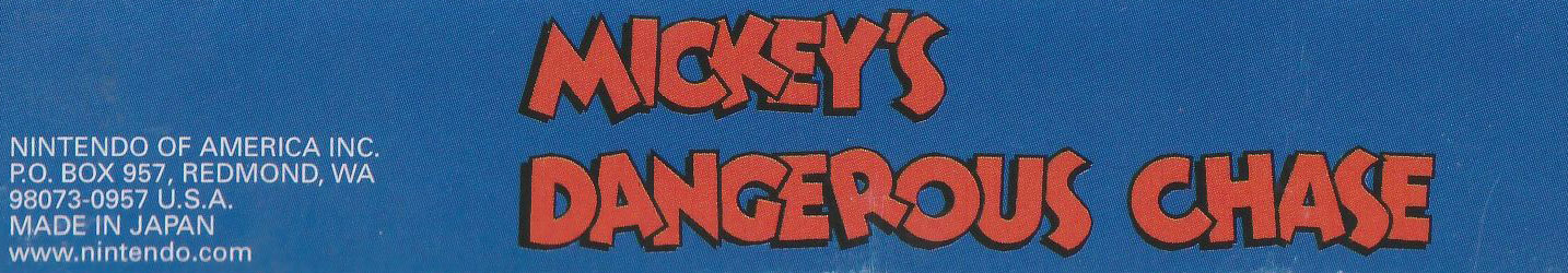 Mickey's Dangerous Chase USA-2 Box top