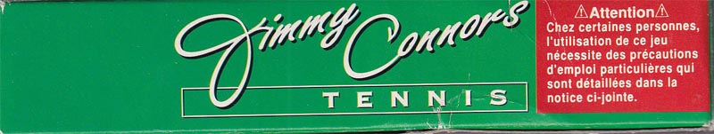 Jimmy Connors Tennis FAH-2 Box top