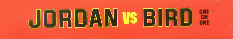 Jordan vs Bird One on One NOE Box top