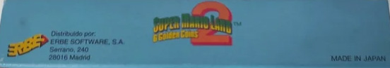 Super Mario Land 2: 6 Golden Coins  ESP-1 Box top